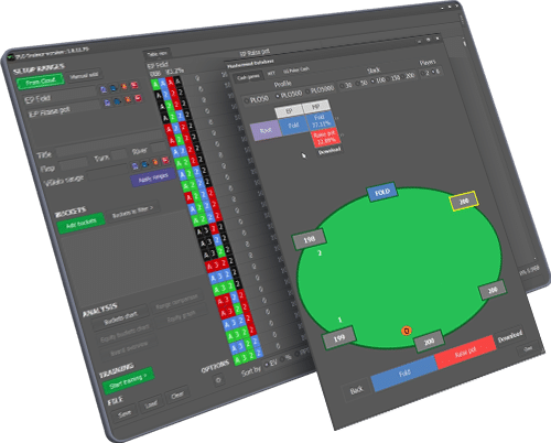 PLO Trainer screens